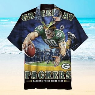 1919 Green Bay Packers NFL Hawaiian Shirt Graphic Printed Short Sleeve Beach Shirt
