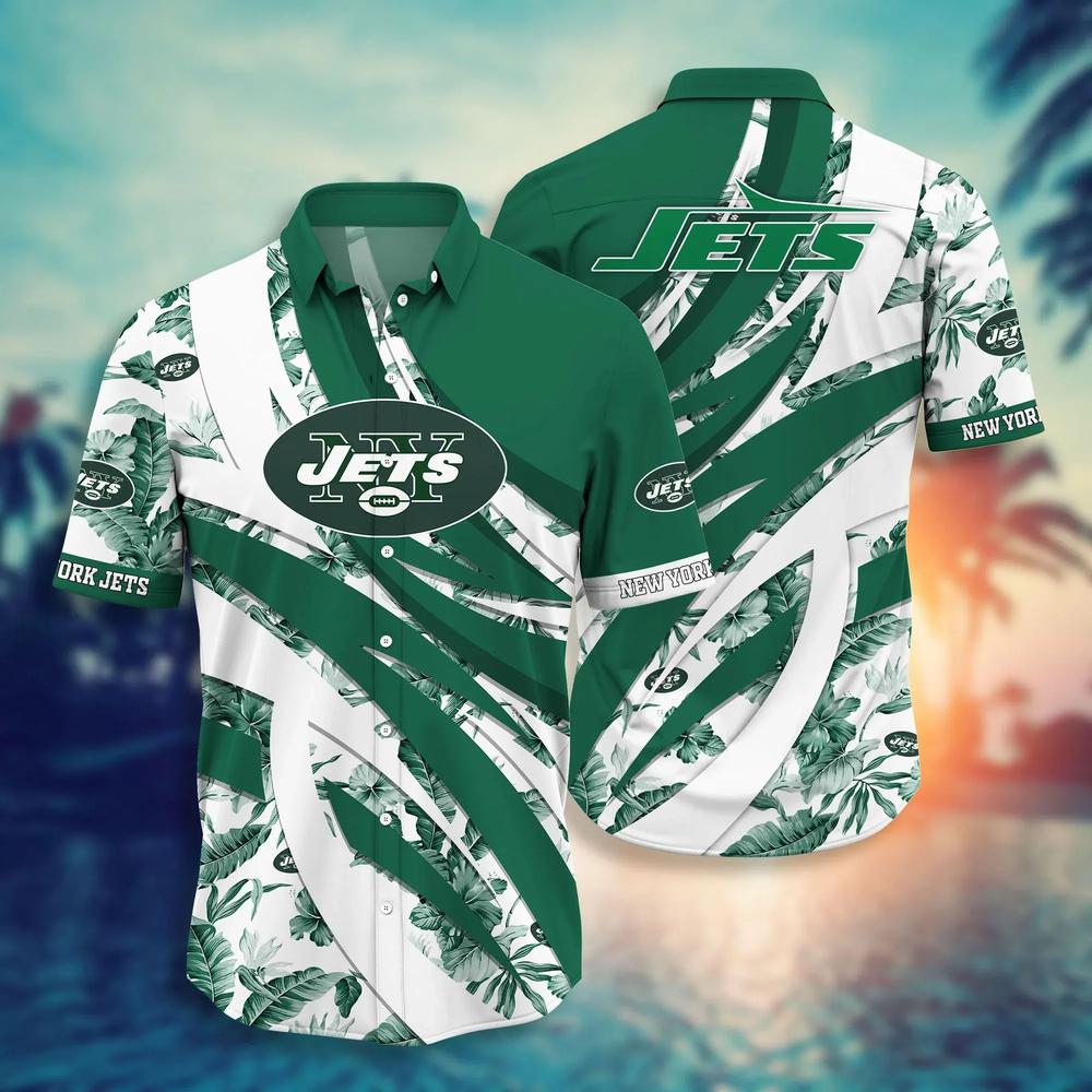 New York Jets NFL HAWAIIAN SAS Tropical Pattern New Trend Summer For ...